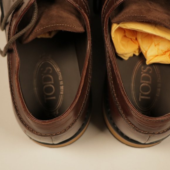 Tod's Lace up Size 11 US Brown - Picture 9 of 9